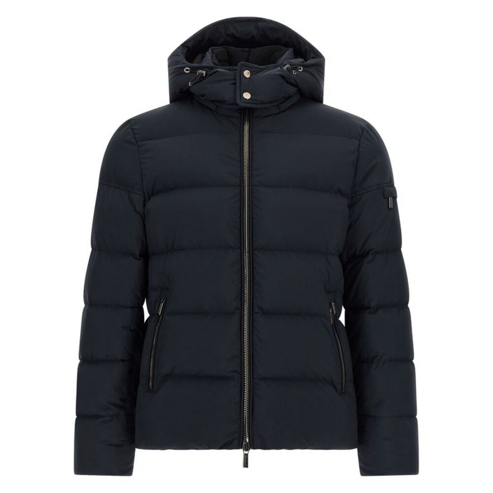 Moorer Men's Brett - Acqua Line Bomber Jacket